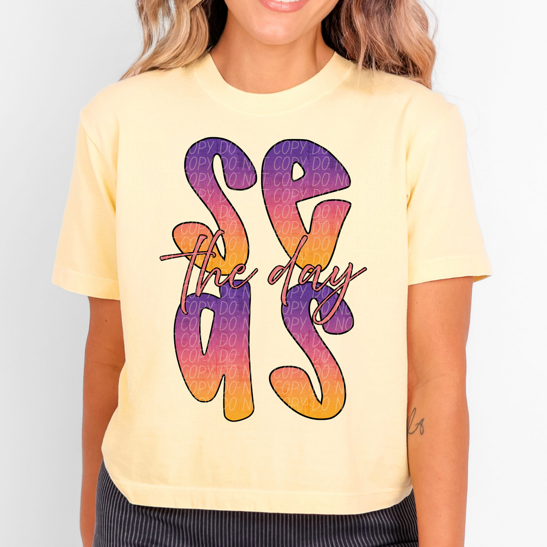 Seas The Day Sunset DTF Print