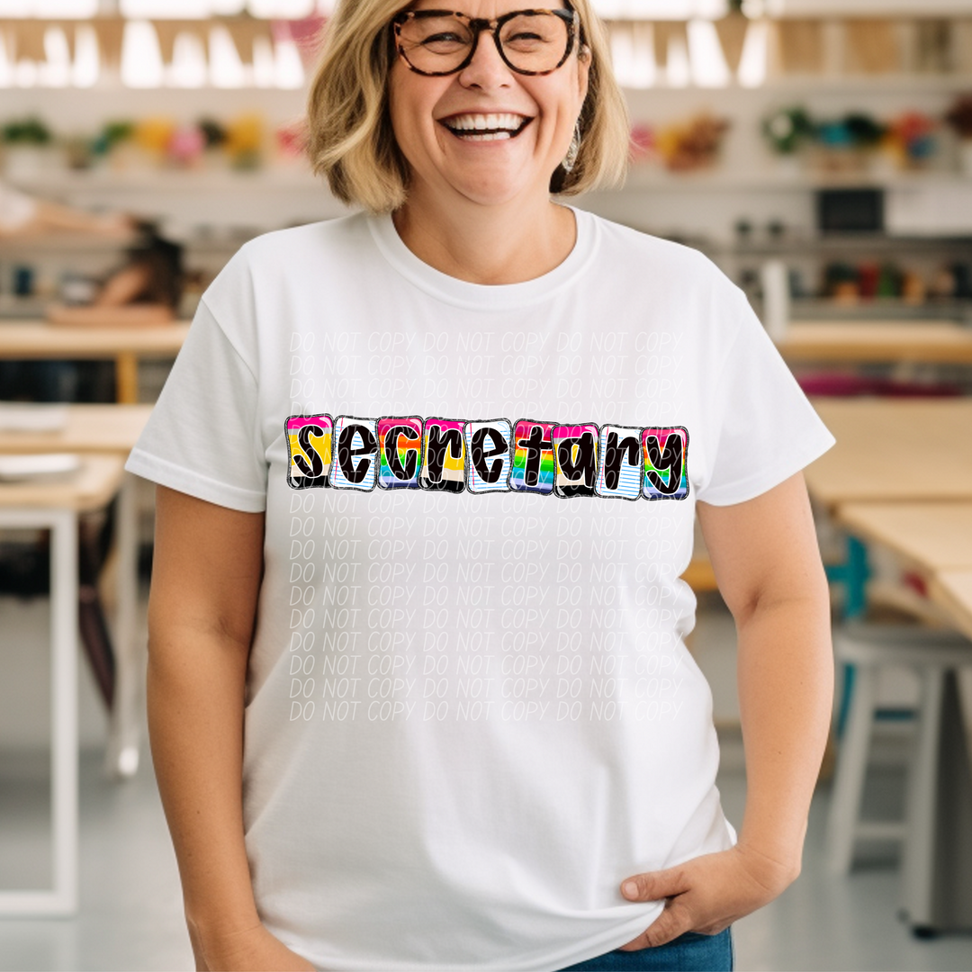 School Daze Titles DTF Print