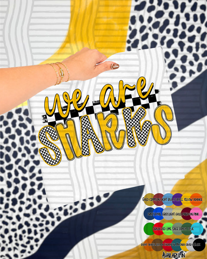 We Are Checker Crush Colors Mascots DTF Print