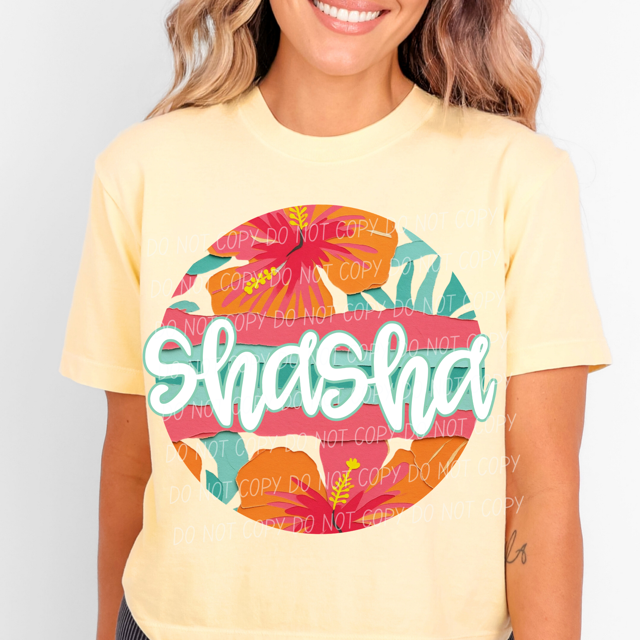 Tropical Mother's Day Titles DTF Print