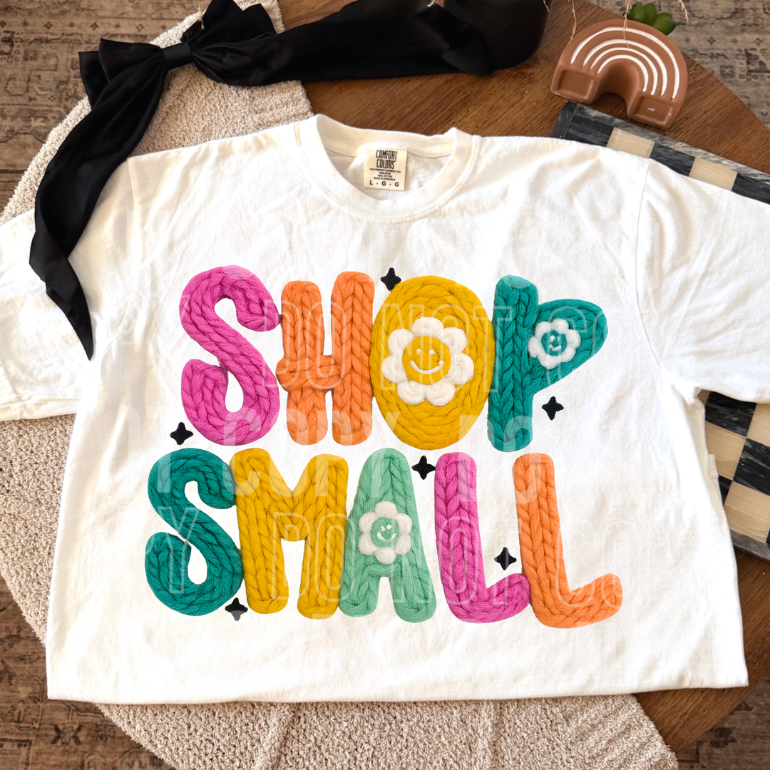 Shop Small Faux Yarn DTF Print