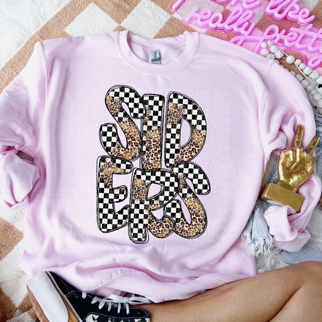 Leopard Checker School Spirit R-Z DTF Print