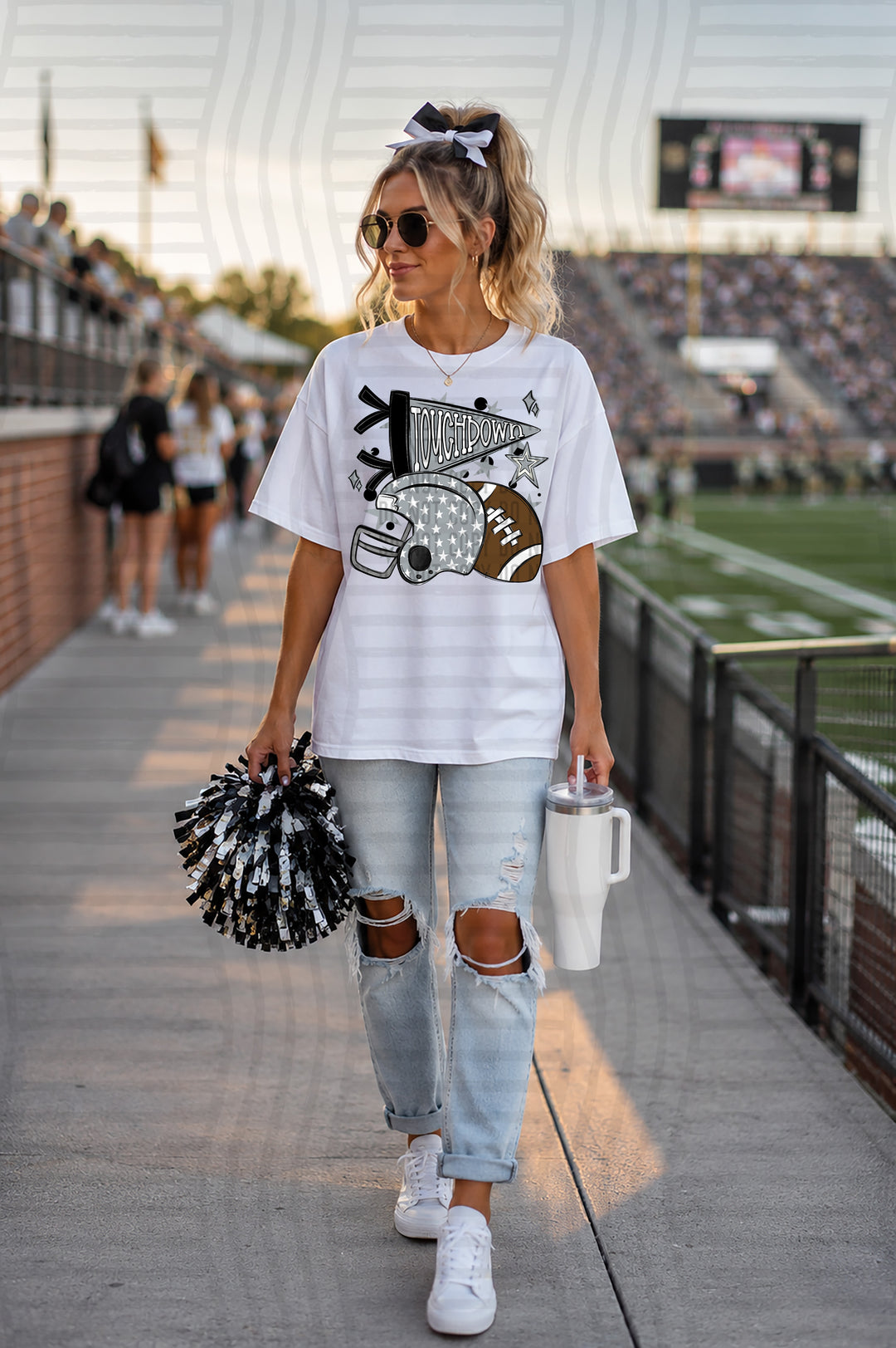 Touchdown Helmet DTF Print