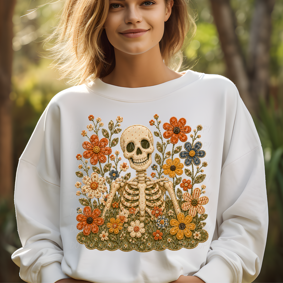 Fall Flowers DTF Print