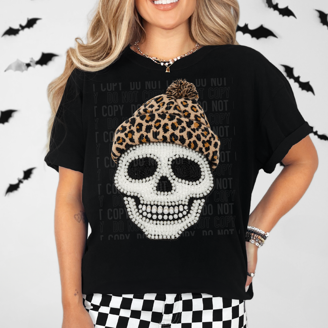 Skeleton Faux Pearl DTF Print