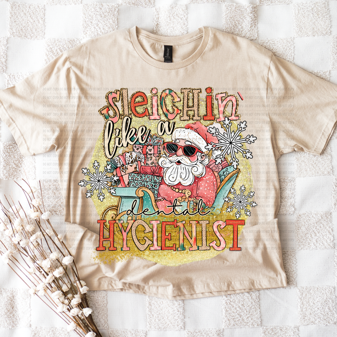 Sleighin Like a DTF Print