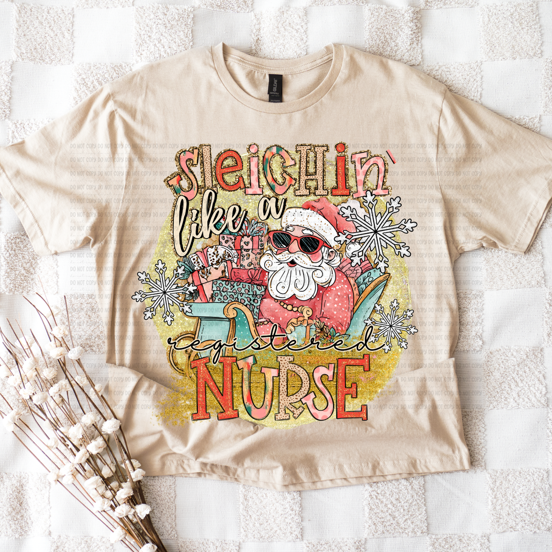 Sleighin Like a DTF Print