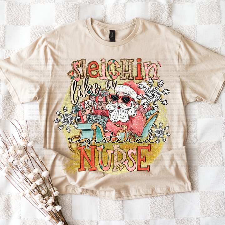 Sleighin Like a DTF Print