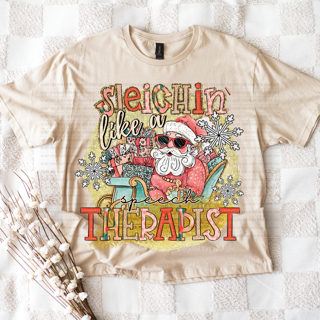 Sleighin Like a DTF Print