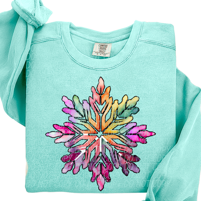 Snowflake DTF Print