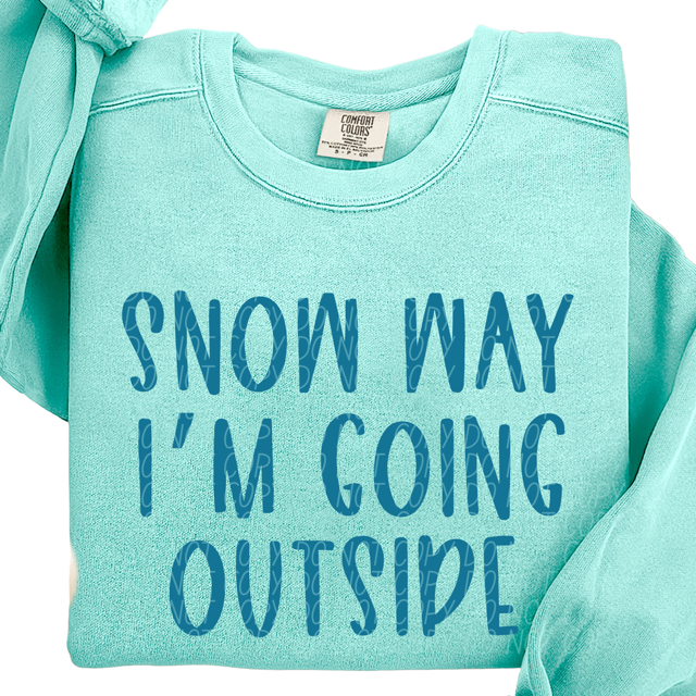 Snow Way I'm Going Outside DTF Print