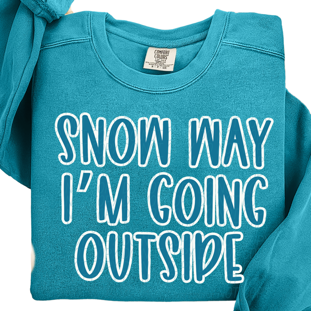 Snow Way I'm Going Outside DTF Print