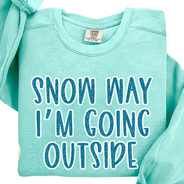 Snow Way I'm Going Outside DTF Print