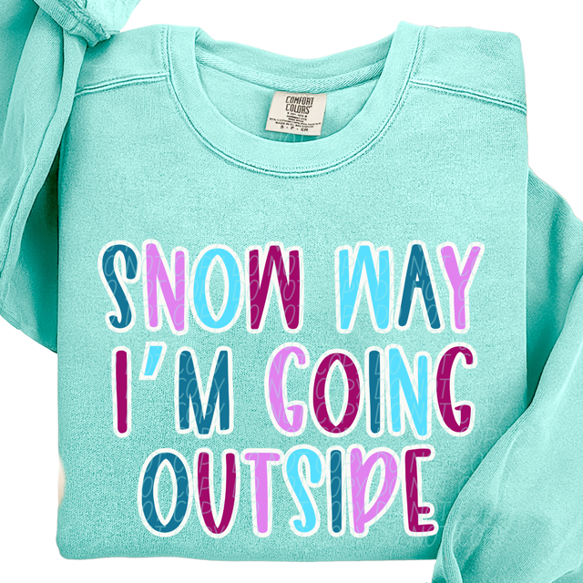 Snow Way I'm Going Outside DTF Print