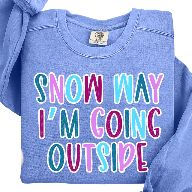 Snow Way I'm Going Outside DTF Print