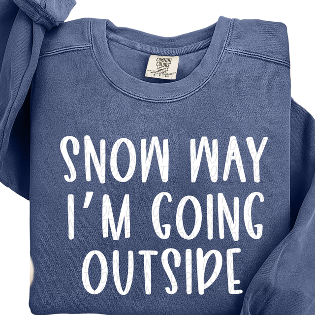 Snow Way I'm Going Outside DTF Print