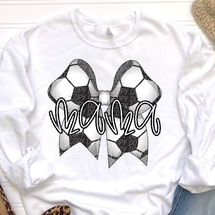 Mama Sports Bow DTF Print