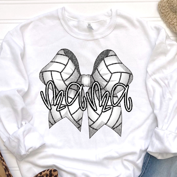 Mama Sports Bow DTF Print