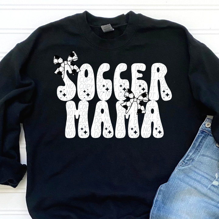 Soccer Mama Bow DTF Print