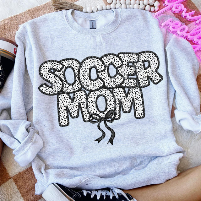 Dot Sports Mom with Bow DTF Print