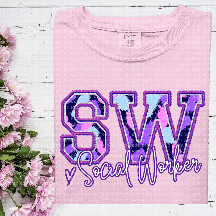 Perfectly Purple Occupations DTF Print