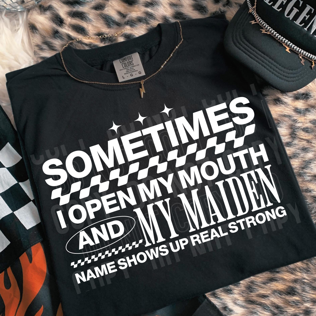 Sometimes I Open My Mouth DTF Print