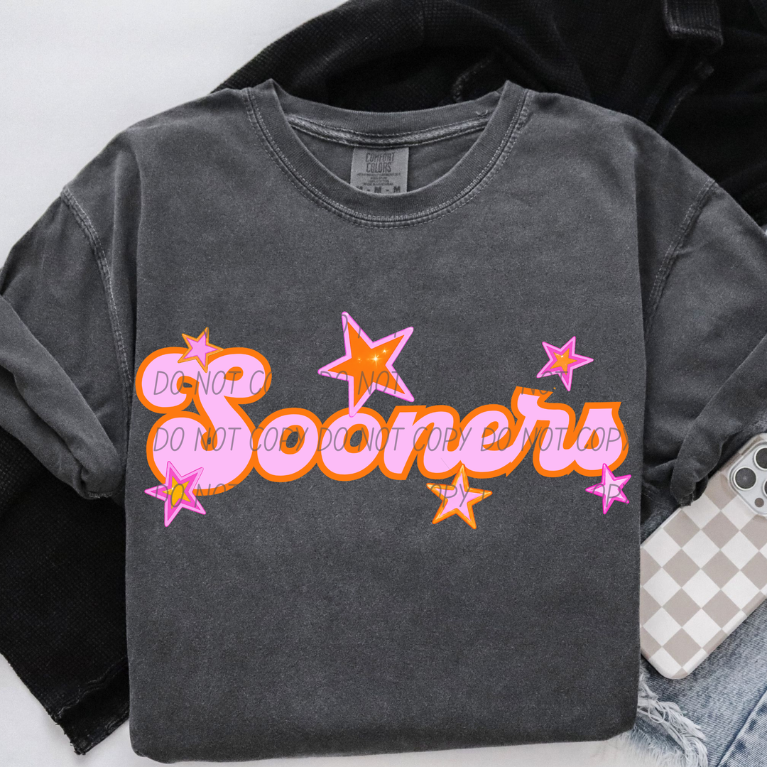 Pink and Orange Mascots DTF Print