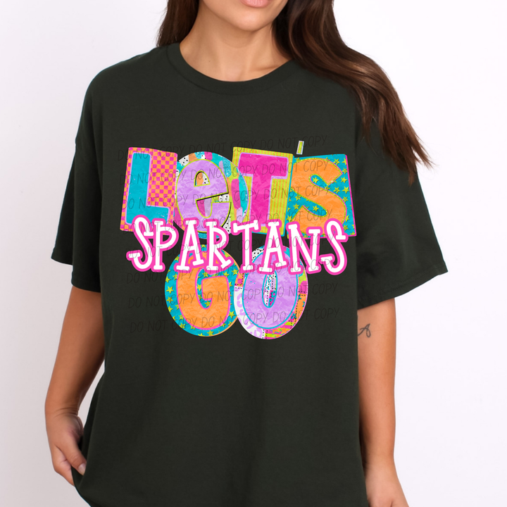 Patchwork Pep Club DTF Print