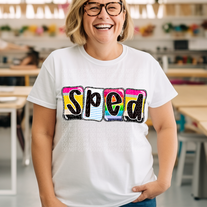 School Daze Titles DTF Print