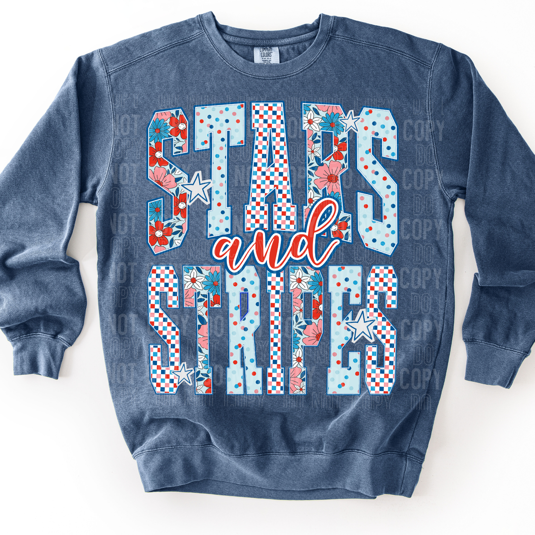 Stars And Stripes DTF Print