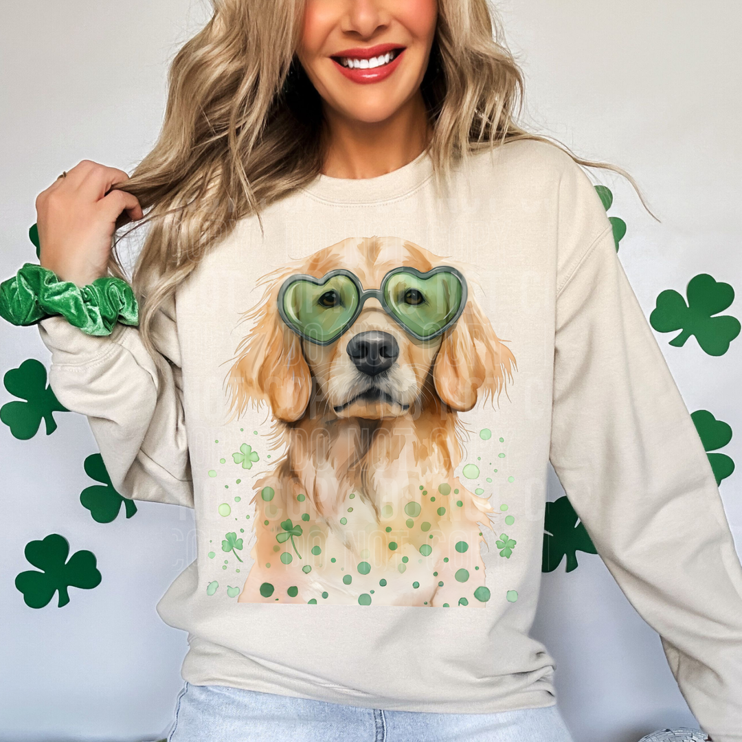 St Patrick’s Day Golden DTF Print