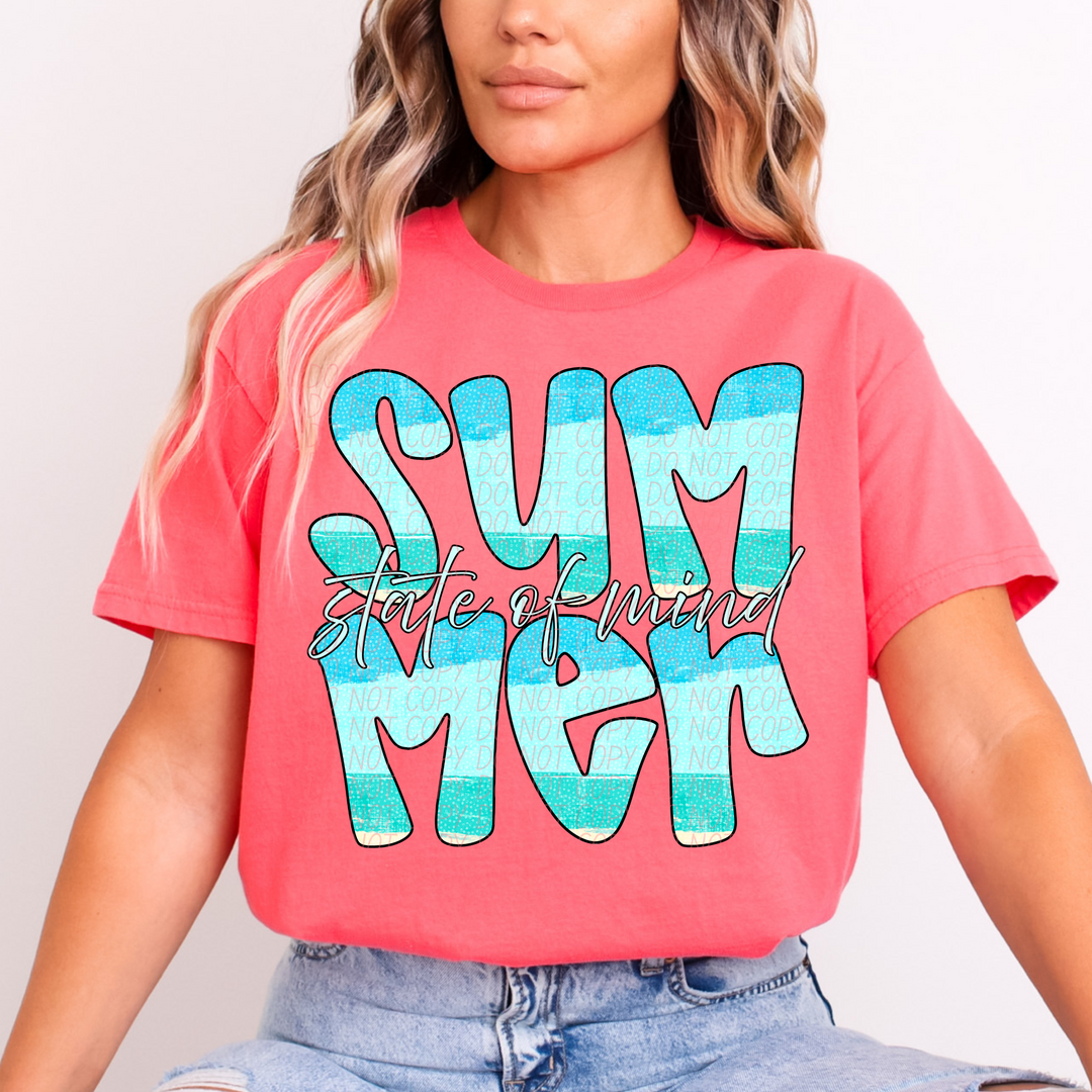 Summer State of Mind Water DTF Print