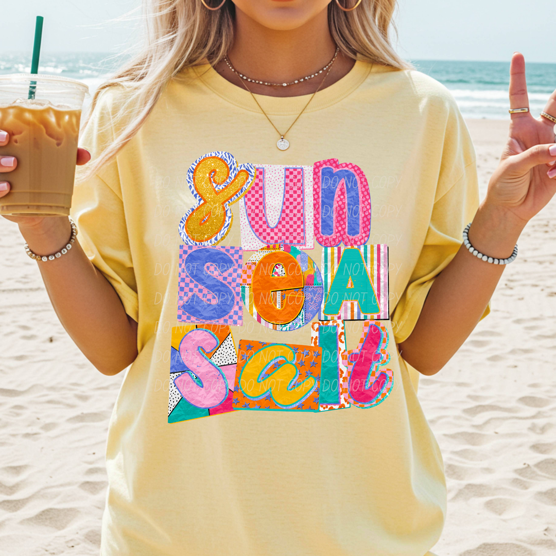 Sun Sea Salt DTF Print