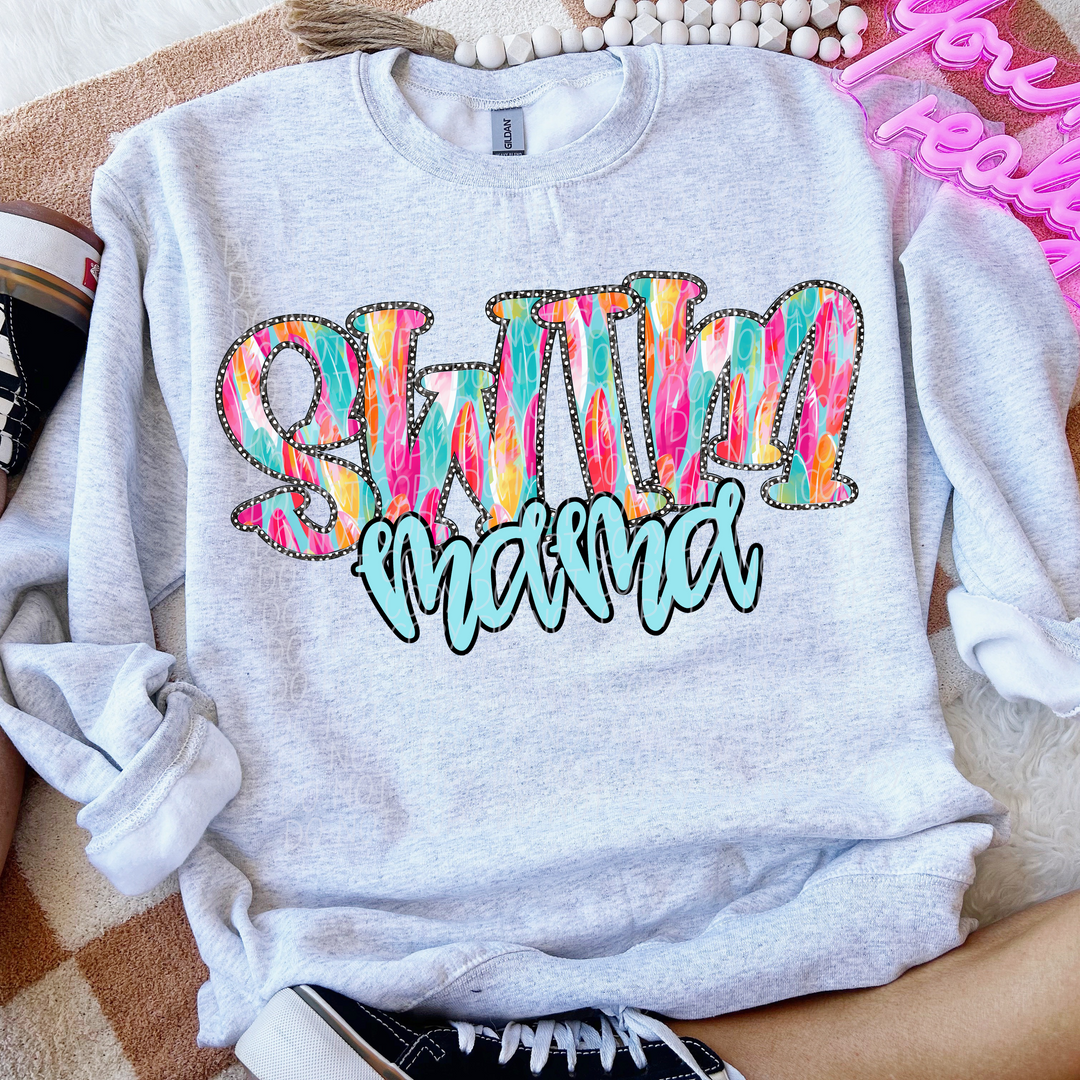 Multi Color Star Sports Mama DTF Print