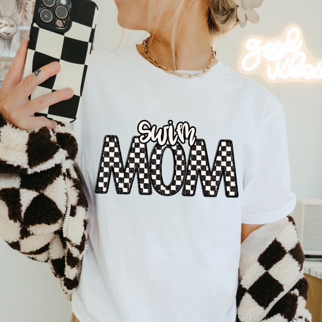 Checker Sports Mom DTF Print