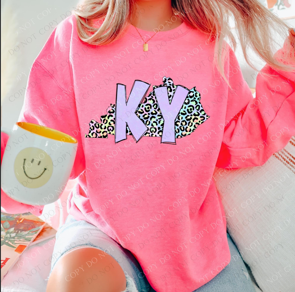 Pastel Leopard KY DTF Print