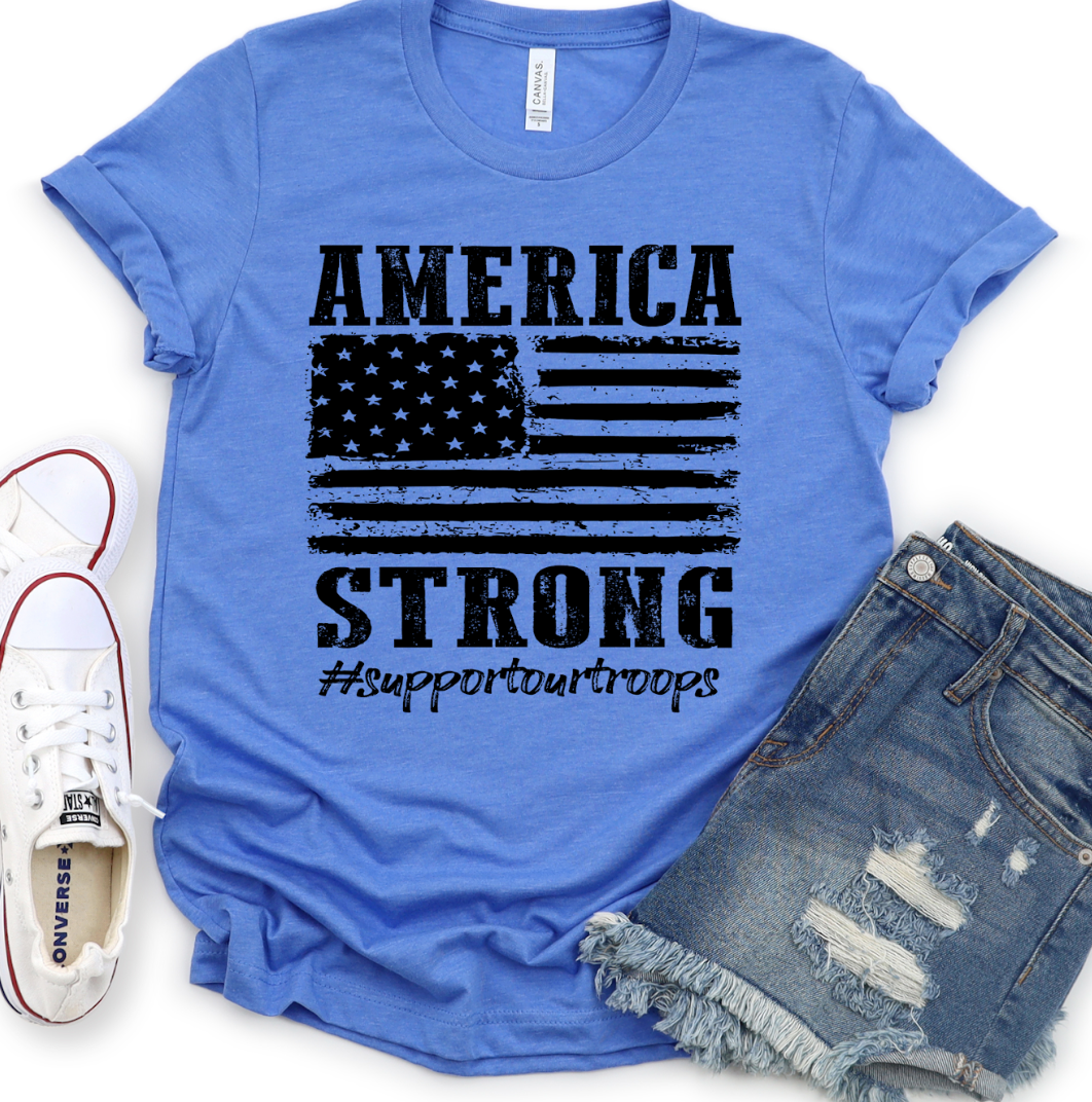 America Strong DTF Print