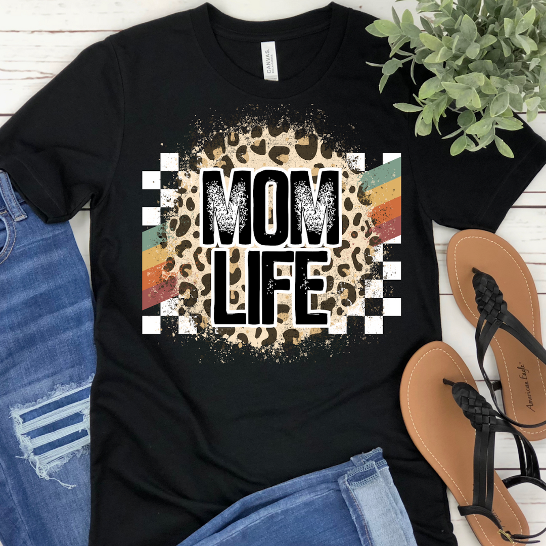 Rainbow Racing Mom Life DTF Print