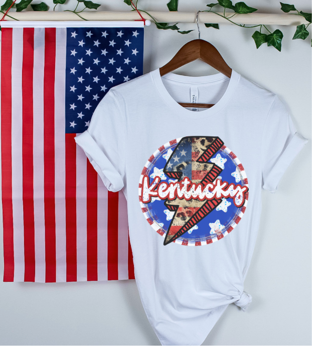 Patriotic States DTF Print