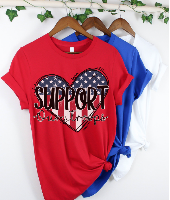 Support Our Troops DTF Print