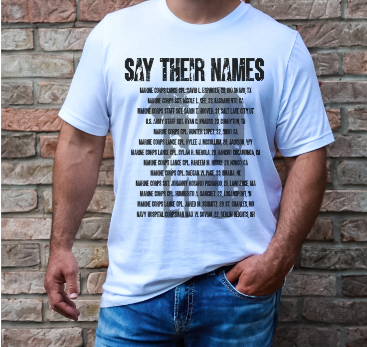 Say Their Names DTF Print