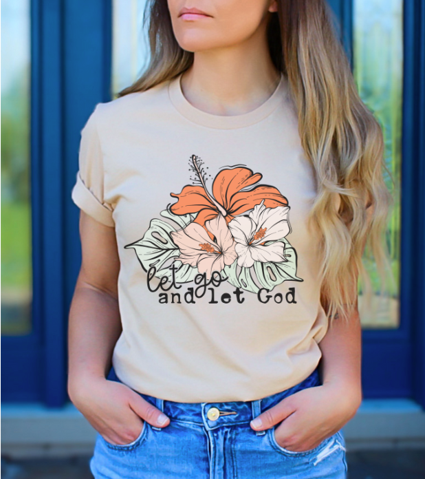 Let Go Let God DTF Print