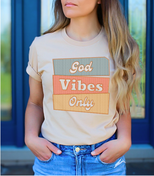 God Vibes Only DTF Print