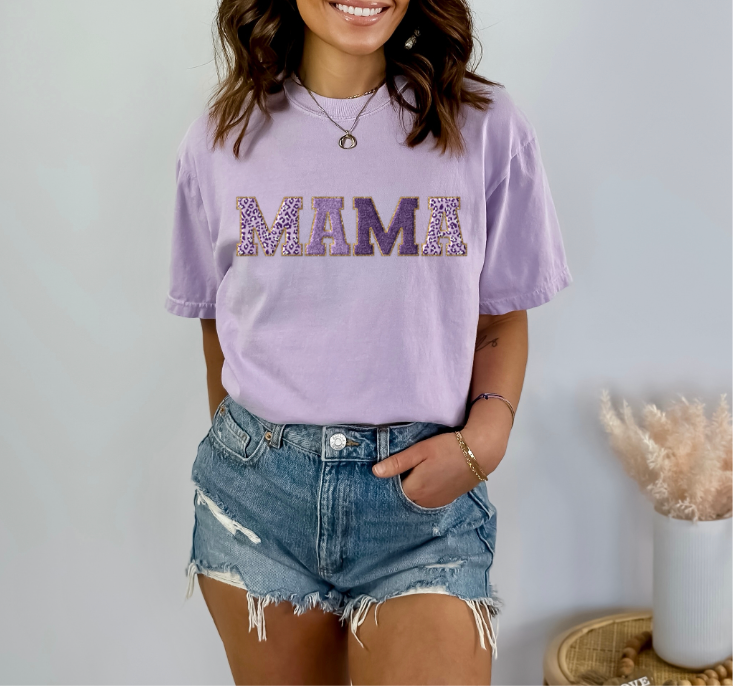 Mama Faux DTF Print