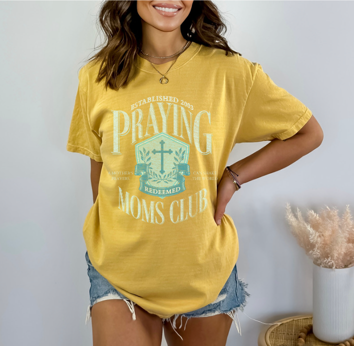 Praying Moms Club DTF Print