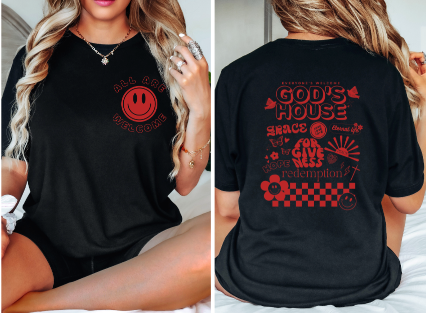 God's House Set DTF Print