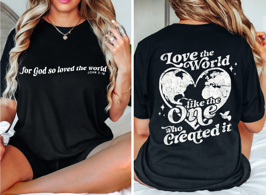 Love the World Set DTF Print