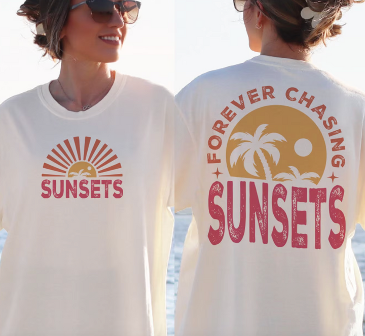 Forever Chasing Sunsets Set DTF Print