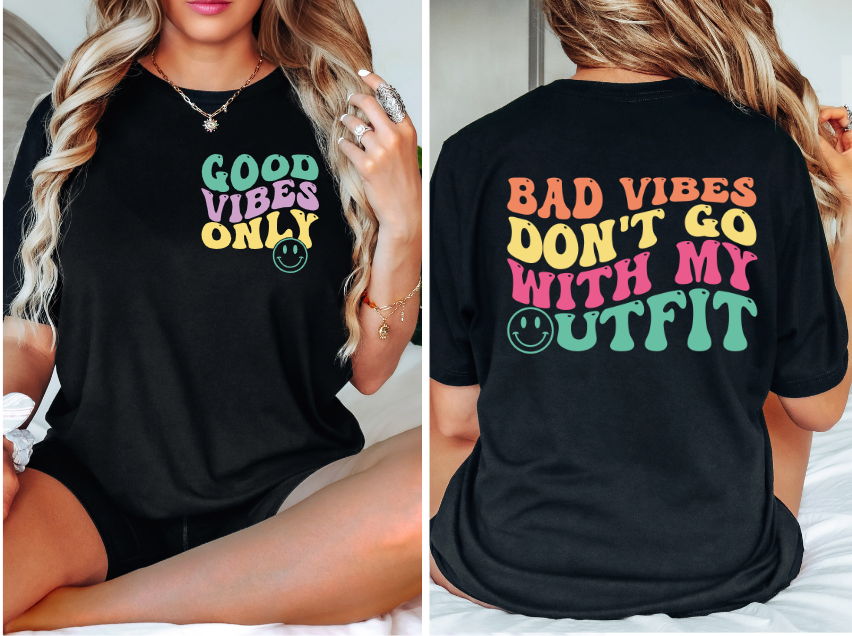 Good Vibes Only Set DTF Print