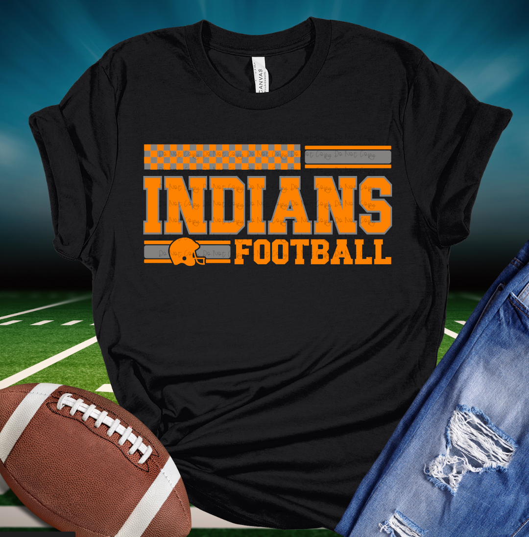 Indians Football DTF Print